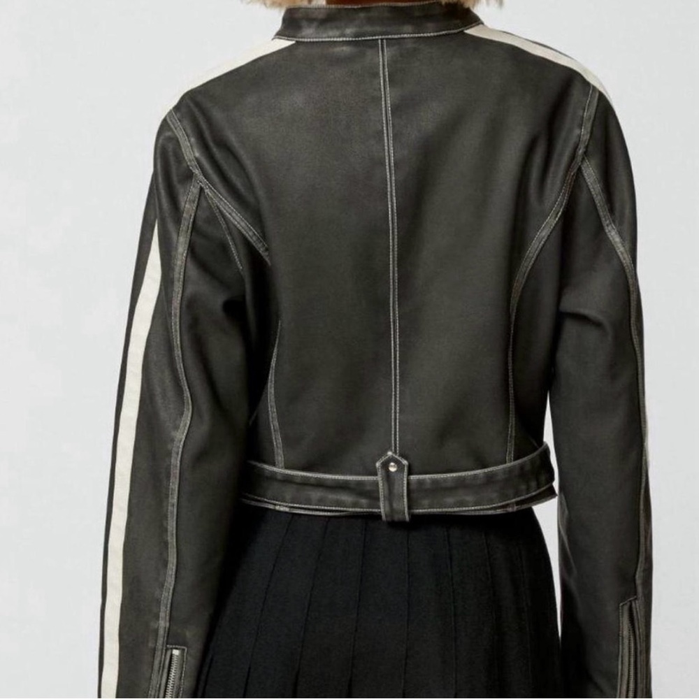 URBAN OUTFITTERS FAUX LEATHER MOTO JACKET NWT